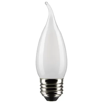 Satco 120V CA10 LED Filament Medium Base Bulb (Frosted - 2pk) 5000K, 90CRI, 500 Lumens