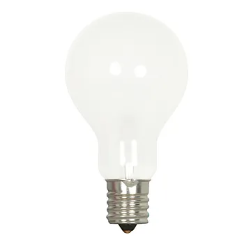 Satco 40 Watt A15 Incandescent - Frost - Appliance Lamp - 1000 Average rated hours - 420 Lumens - Intermediate base - 120 Volt - 2-Card