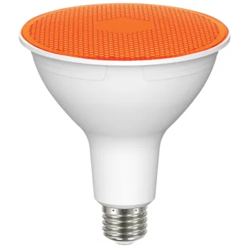 Satco 11.5 Watt PAR38 LED - Amber - 90 degree Beam Angle - Medium base - 120 Volt