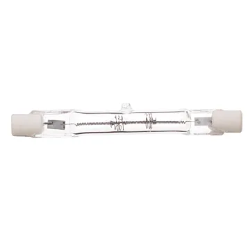 Satco 250 Watt - Halogen - T3 - Clear - 1500 Average rated hours - 4500 Lumens - Double Ended base - 78mm - 120 Volt