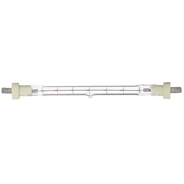 Satco 300 Watt; Halogen; T3; Clear; 2000 Average rated hours; 5300 Lumens; Blade base; 120 Volt