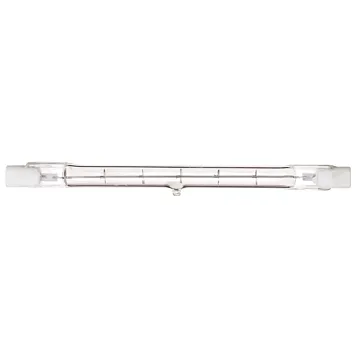 Satco 150 Watt - Halogen - T3 - Clear - 1500 Average rated hours - 2400 Lumens - Double Ended base - 118mm - 120 Volt - Carded