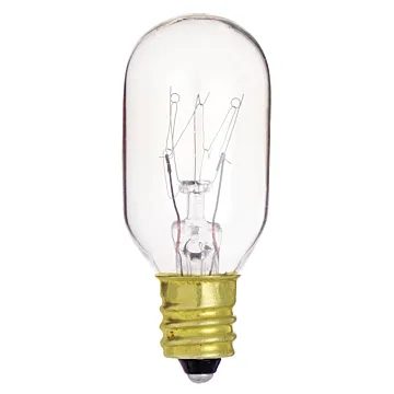 Satco 15W T7 Candle Base Indicator or Appliance Bulb