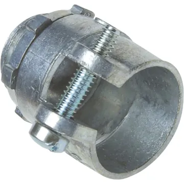 Sigma Engineered Solutions ProConnex 3/8 In. Straight Squeeze Die-Cast Zinc AC/MC/Flex Conduit Connector
