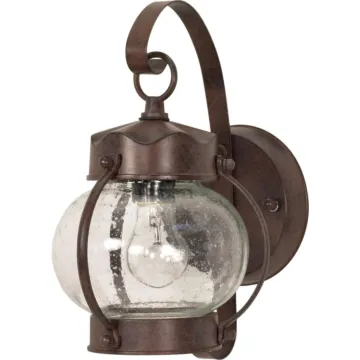 Satco Onion Wall Lantern (Old Bronze) 10-5/8 in.