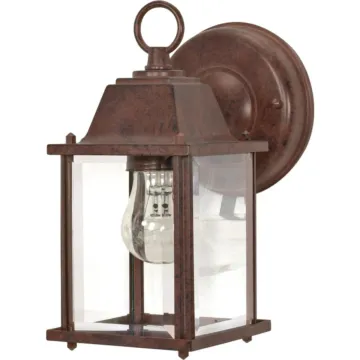 Satco Cube Wall Lantern (Old Bronze) 8-5/8 in.