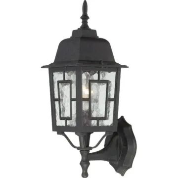 Satco Banyan Outdoor Wall Light (Black) 17 in.
