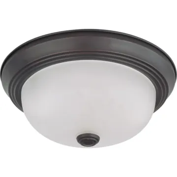 Satco Flush Mount Ceiling Light (Mahogany Bronze) 11 in.