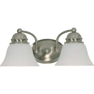 Satco Empire 2-Light Vanity (Brushed Nickel) 15 in.