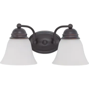 Satco Empire 2-Light Vanity (Mahogany Bronze) 15 in.