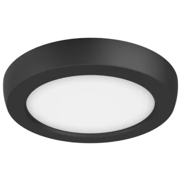 Satco Blink Pro - 9W - 5in - LED Fixture - CCT Selectable - Round Shape - Black Finish - 120V