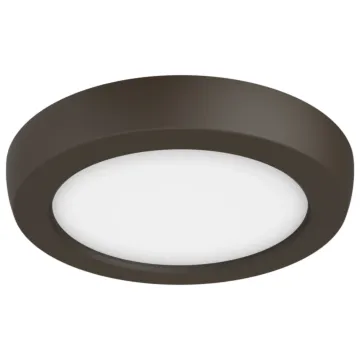 Satco Blink Pro - 9W - 5in - LED Fixture - CCT Selectable - Round Shape - Bronze Finish - 120V