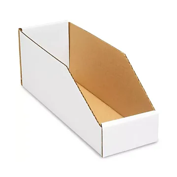 Corrugated Parts Bins - 4" x 12" x 4-1/2"