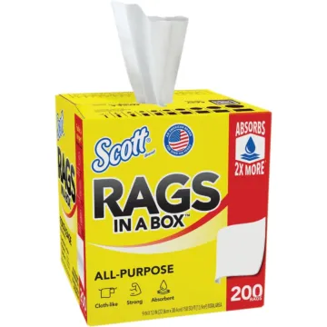 Scott s Rags in a Box, White (200 Ct.)