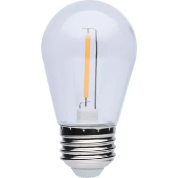Satco 11W Equivalent Warm White S14 Medium Base LED String Light Replacement Bulb (4-Pack)