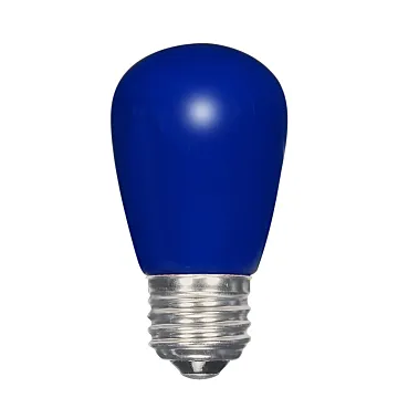 Satco 1.4 Watt LED - S14 - Ceramic Blue - Medium base - 120 Volt - Carded