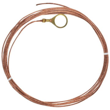 Satco Ground Wire w/ Loop (Copper) 18 ga x 10 ft