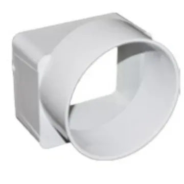 Jones Stephens 4 x 6 x 6 in DS x Hub PVC Flush-fit Offset Downspout Adapter