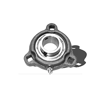 KML 3 bolt Flange Bearing Set Screw Lock, 3/4" Standard Race SBRFT2041