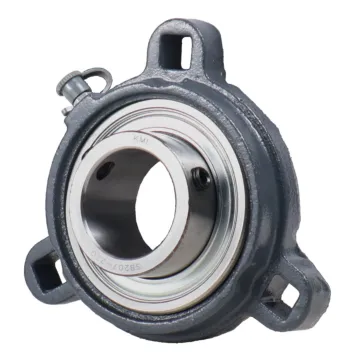 KML 3 bolt Flange Bearing Set Screw Lock, 1-3/8" Standard Race SBRFT2072