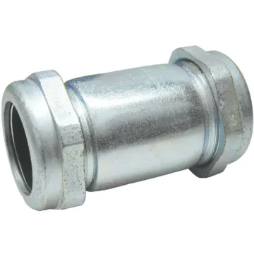 B&K 1/2 In. COMP x 1/2 In. COMP Galvanized Steel Compression Coupling