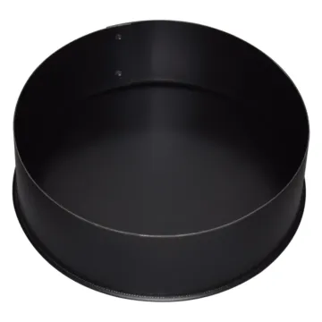 Imperial 6-in, No crimp Black Stove Pipe End Cap
