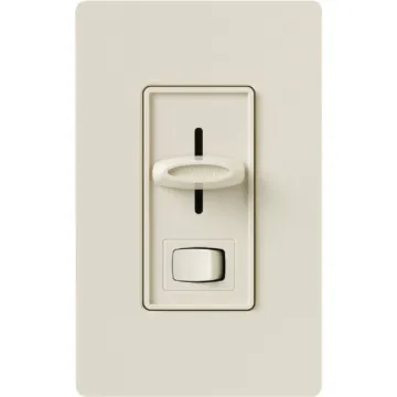 Lutron Skylark Incandescent/Halogen/LED/CFL Light Almond Slide Dimmer Switch