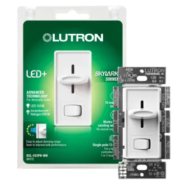 Lutron SKYLARK CFL/LED DIMMER WHITE CLAM