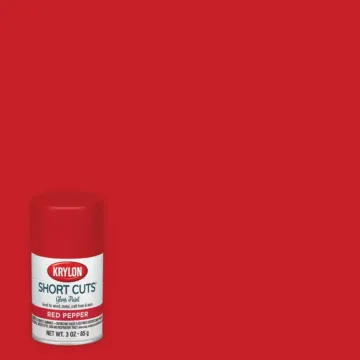 Krylon Short Cuts 3 Oz. High-Gloss Enamel Spray Paint, Red Pepper
