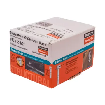 Simpson Strong-Tie Galvanized 1/4 in. Hex Strong-Drive® SD CONNECTOR Screw (100pk) #10 x 2-1/2 in.