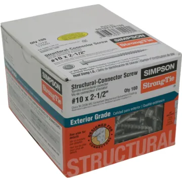 Simpson Strong-Tie Strong-Drive SD 2-1/2 In. x 10 ga Hex Drive Mechanically Galvanized Connector Screw (100-Count)