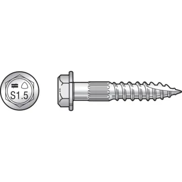 Simpson Strong-Tie Simpson Strong Tie 1/4 In. x 1-1/2 In. Wood Screw (300 Ct.)