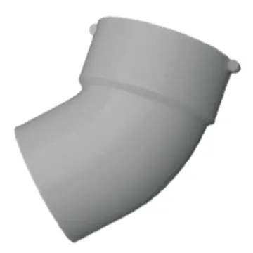 IPEX 4 In. SDR 35 45 Deg. PVC Sewer and Drain Street Elbow (1/8 Bend)