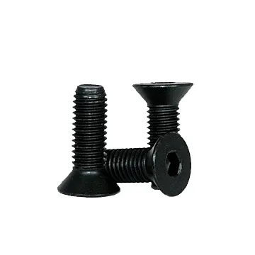 12 mm - 1.75 x 40 mm Flat Socket Head Cap Screw, Coarse Thread, Black Oxide 