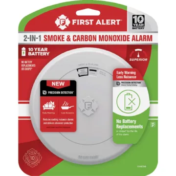 First Alert 2-In-1 10-Year Battery Photoelectric Smoke & Carbon Monoxide Alarm