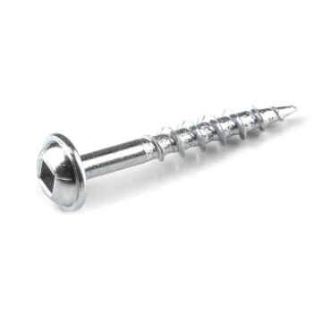 Kreg #8 x 1-1/4 In. Square Coarse Thread Maxi-Loc Head Zinc Pocket-Hole Screw (250 Ct.)