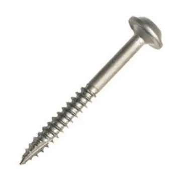 Kreg SML-C2-250 Pocket-Hole Screw, #8 Thread, 2 in L, Coarse Thread, Square Drive, Carbon Steel, Zinc, 250/PK