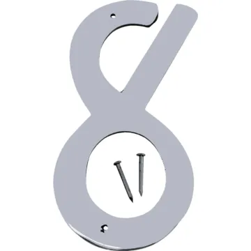 Hy-Ko 4 In. Satin Nickel Number 8