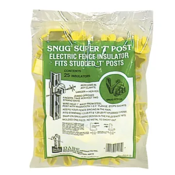 Dare Products Dare Snug Snap-On Yellow Polyethylene Electric Fence Insulator (25-Pack)