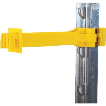 Dare Products Dare Snug Snap-On Yellow Polyethylene Electric Fence Insulator (15-Pack)