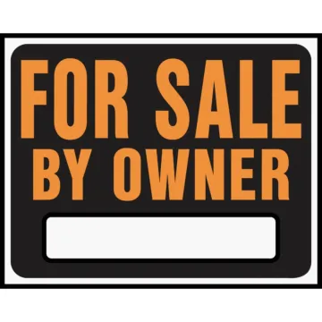 HY-KO Hy-Ko 15x19 Heavy Gauge Plastic Sign, For Sale By Owner
