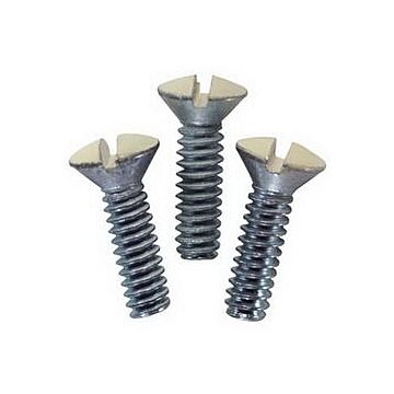 Metallics 6-32 ga Slotted Oval SS Walplate Screw