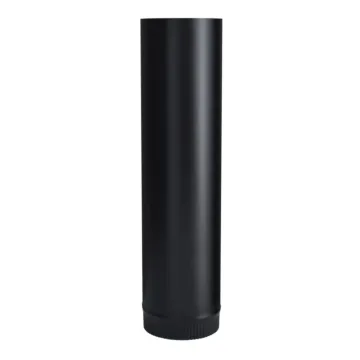 Imperial 6-in x 24-in Black Single-Wall Stove Pipe