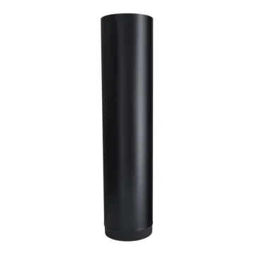Imperial 8-in x 36-in Black Single-Wall Stove Pipe