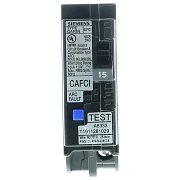 Siemens BRKR QAF2N AFCI 1P 120V 15A 10kA