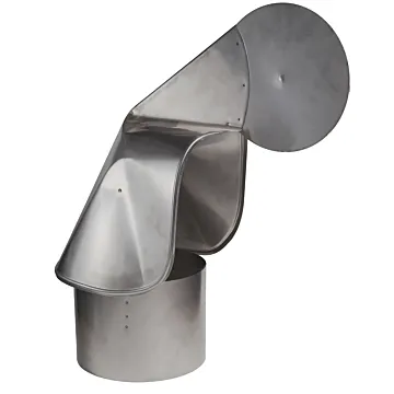 8 in 304 Stainless Steel Stove Pipe Swivel Cap