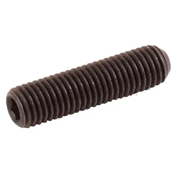 1/4"-28 x 1" Set Screw, Fine Thread, Black Oxide 