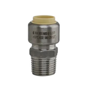 Boshart Industries Male Adapter 1" SS Push-Fit