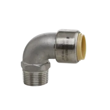Boshart Industries 1/2" Stainless Steel Push-Fit Elbow