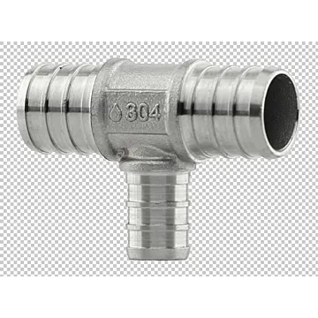 Boshart Industries Tee 3/4 x 3/4 x 1/2 in Crimp PEX Pipe Reducing Tee